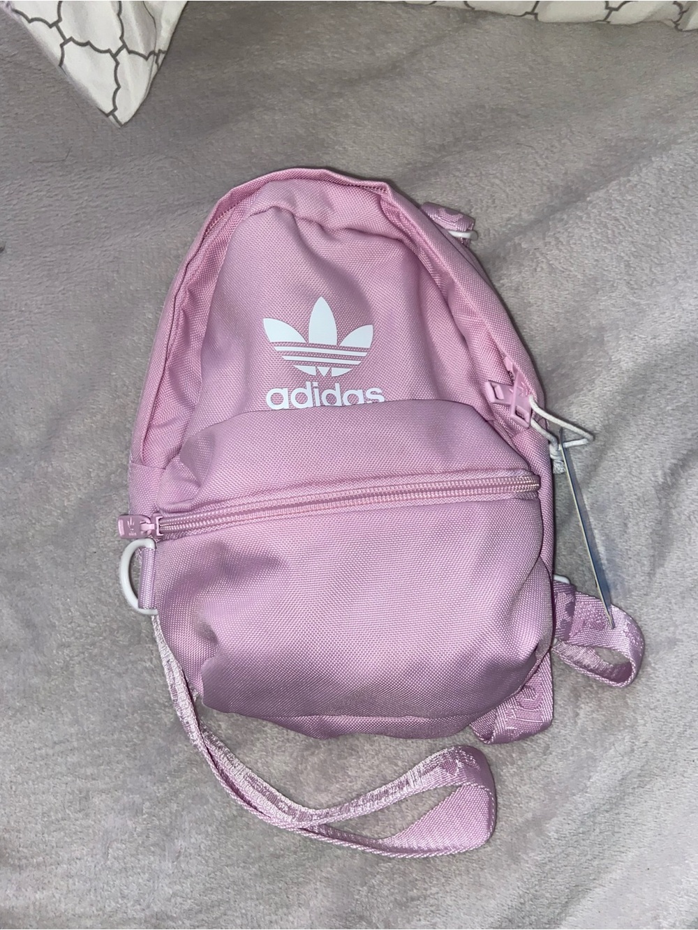 Pink mini crossbody backpack
